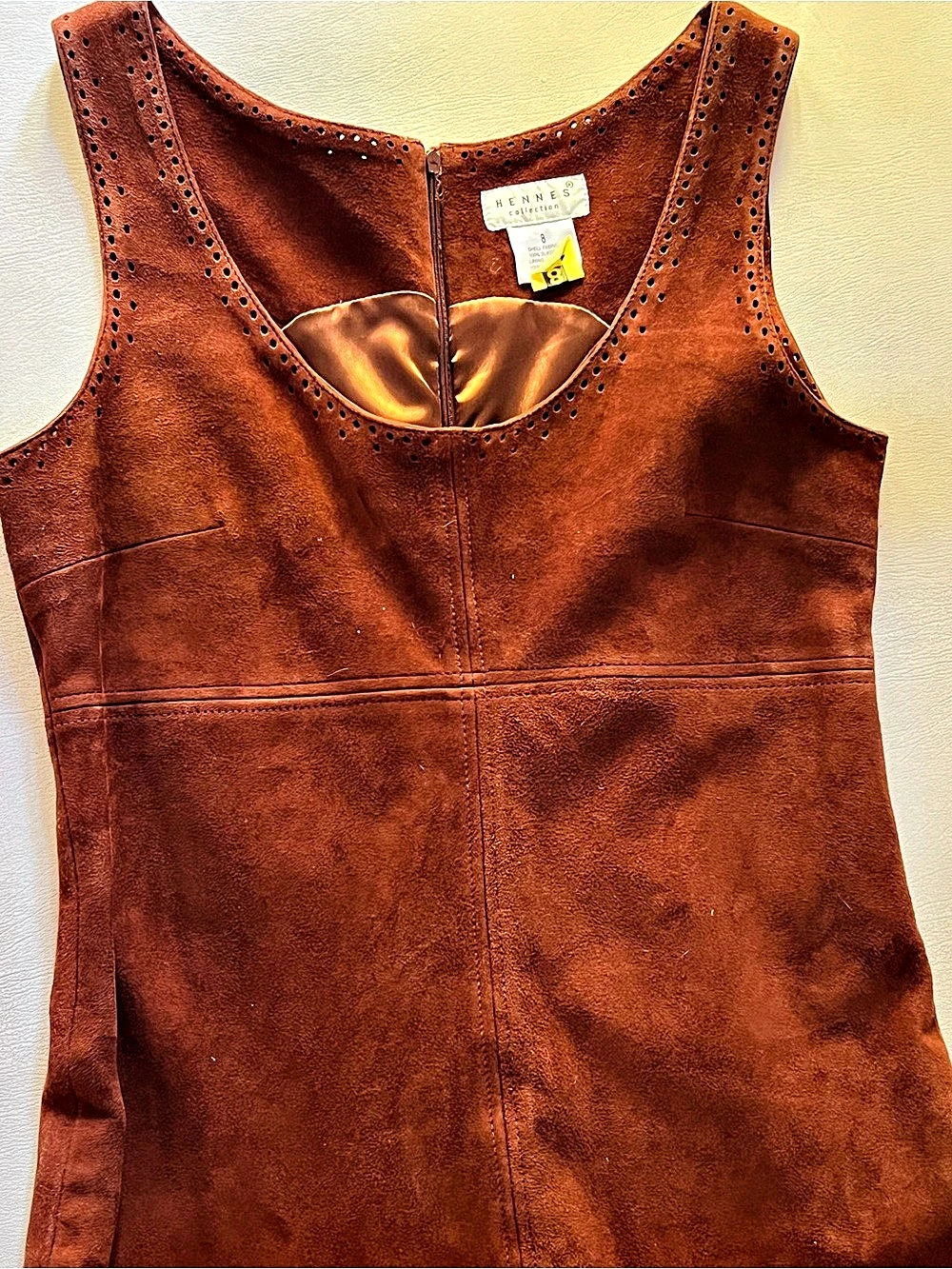 Henry Collection Suede Dress Suede Dress Brown Size 8 vintage 1990s
